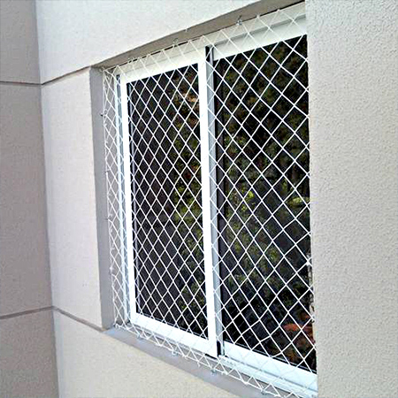 Rede de proteção para janelas
